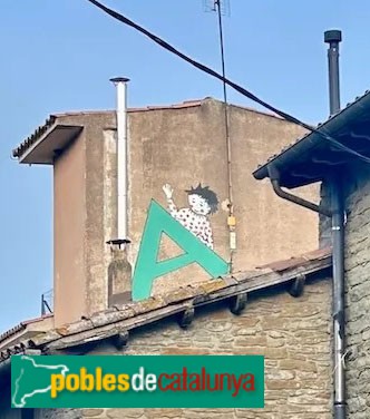 L'Esquirol - Mural <i>Lletres vives del poble</i> L'Esquirol - Mural <i>Lletres vives del poble</i>