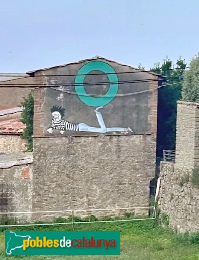 L'Esquirol - Mural <i>Lletres vives del poble</i> L'Esquirol - Mural <i>Lletres vives del poble</i>