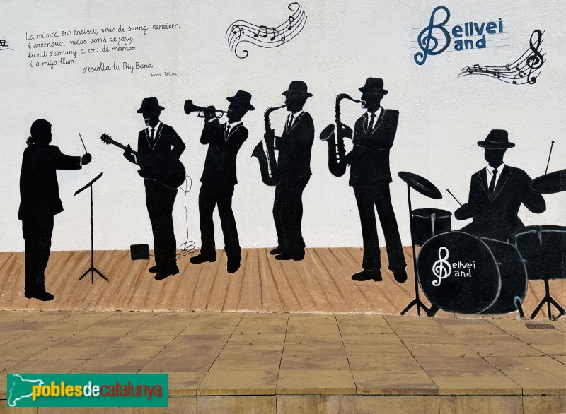 Bellvei - Mural (Foto: Albert Esteves, 2026) Bellvei - Mural