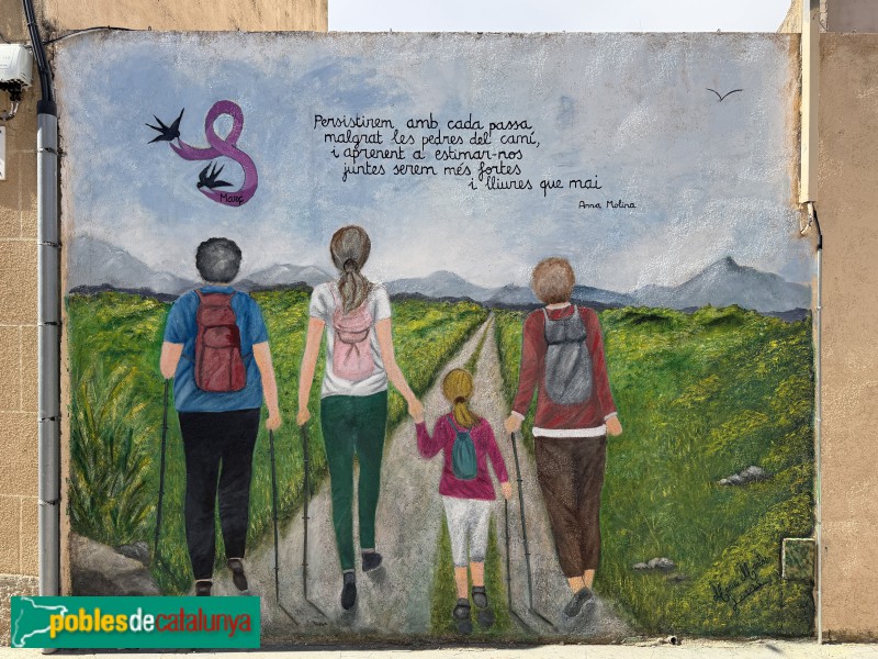Bellvei - Mural (Foto: Albert Esteves, 2026) Bellvei - Mural