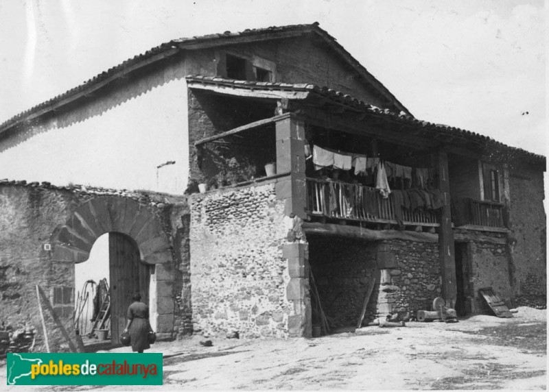 Les Masies de Roda - El Bac de Roda (Foto: <i>Josep Garrut - Arxiu Centre Excursionista de Catalunya-</i>, 1931) Les Masies de Roda - El Bac de Roda