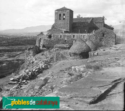 Les Masies de Roda - Monestir de Sant Pere de Casserres (Foto: <i>Josep Massot - Arxiu Centre Excursionista de Catalunya-</i>, c1909) Les Masies de Roda - Monestir de Sant Pere de Casserres