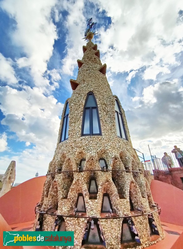 Barcelona - Palau Güell. Xemeneia (Foto: Anna Corcoll, 2022) Barcelona - Palau Güell. Xemeneia