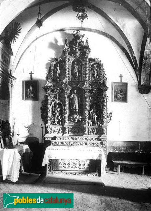 Sant Julià de Vilatorta - Retaule de Sant Isidre (Foto: Josep Massot - Arxiu Centre Excursionista de Catalunya-, 1909) Sant Julià de Vilatorta - Retaule de Sant Isidre