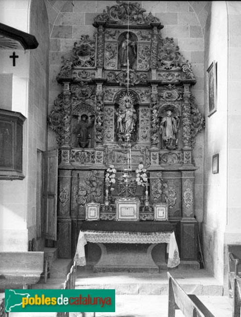 Sant Julià de Vilatorta - Retaule de Vilalleons (Foto: Francesc Blasi, -Arxiu Fotogràfic Centre Excursionista de Catalunya, 1920) Sant Julià de Vilatorta - Retaule de Vilalleons