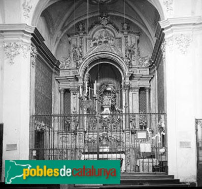 Sant Julià de Vilatorta - Santuari de Puig-l'agulla. Altar Major (Foto: Marcel·lí Gausachs -Arxiu Centre Excursionista de Catalunya-, 1915) Sant Julià de Vilatorta - Santuari de Puig-l'agulla. Altar Major