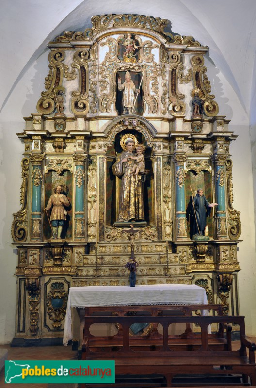 Sant Gregori - Església de Sant Gregori. Retaule de Sant Antoni de Pàdua