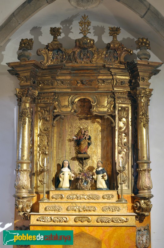 Sant Gregori - Església de Sant Gregori. Retaule del Roser