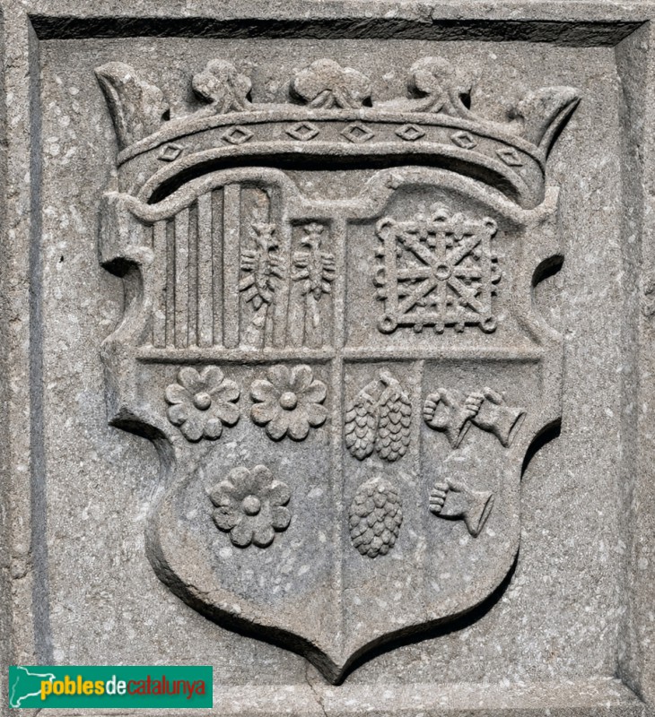 Sant Gregori - Església de Sant Gregori. Escut de la família Margarit