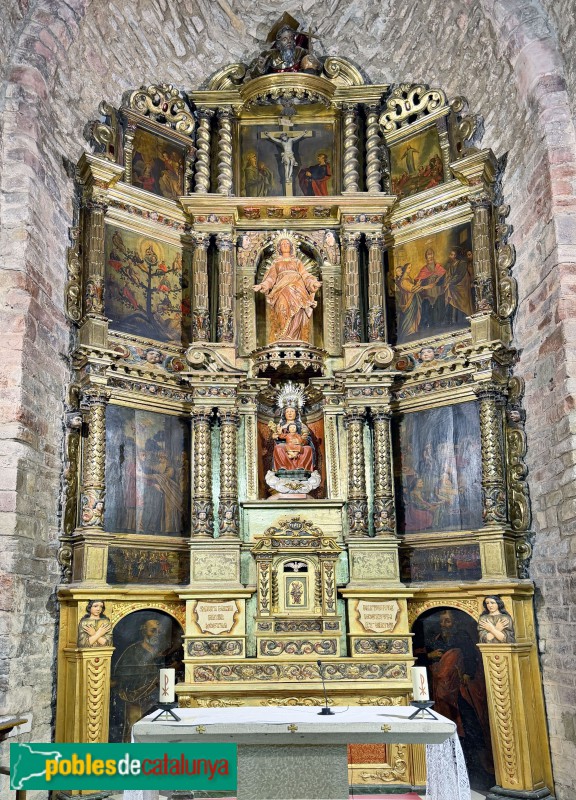 Església de Santa Maria de Vilalleons - Retaule Major (Foto: Albert Esteves, 2026) Església de Santa Maria de Vilalleons - Retaule Major