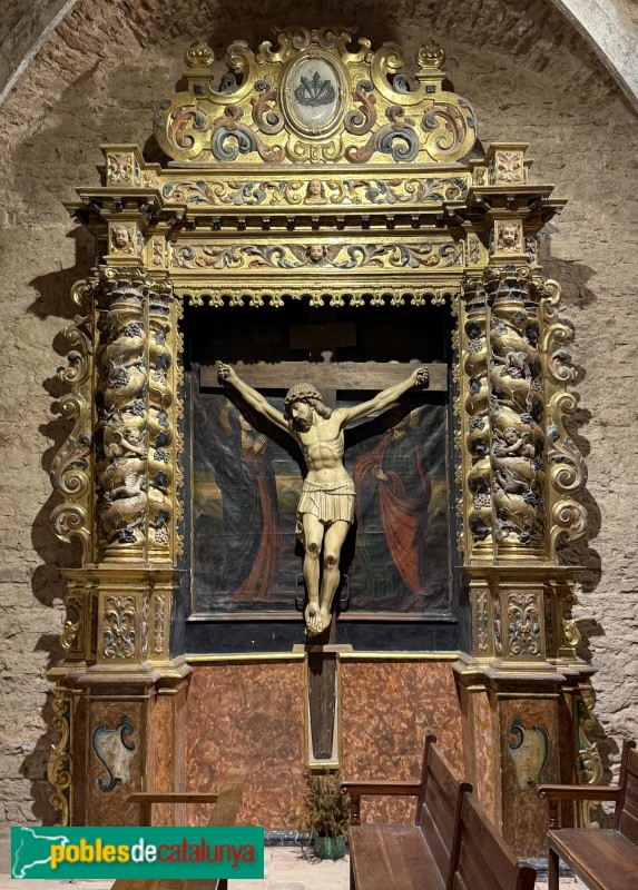Església de Santa Maria de Vilalleons - Retaule del Sant Crist (Foto: Albert Esteves, 2026) Església de Santa Maria de Vilalleons - Retaule del Sant Crist