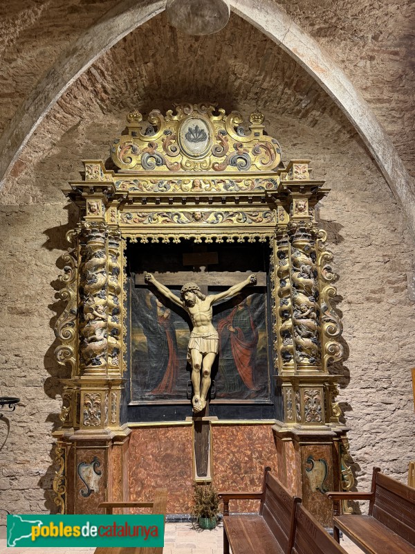 Església de Santa Maria de Vilalleons - Retaule del Sant Crist (Foto: Albert Esteves, 2026) Església de Santa Maria de Vilalleons - Retaule del Sant Crist