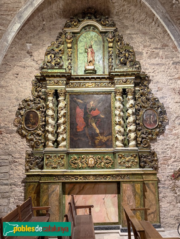 Església de Santa Maria de Vilalleons - Retaule de Sant Miquel (Foto: Albert Esteves, 2026) Església de Santa Maria de Vilalleons - Retaule de Sant Miquel