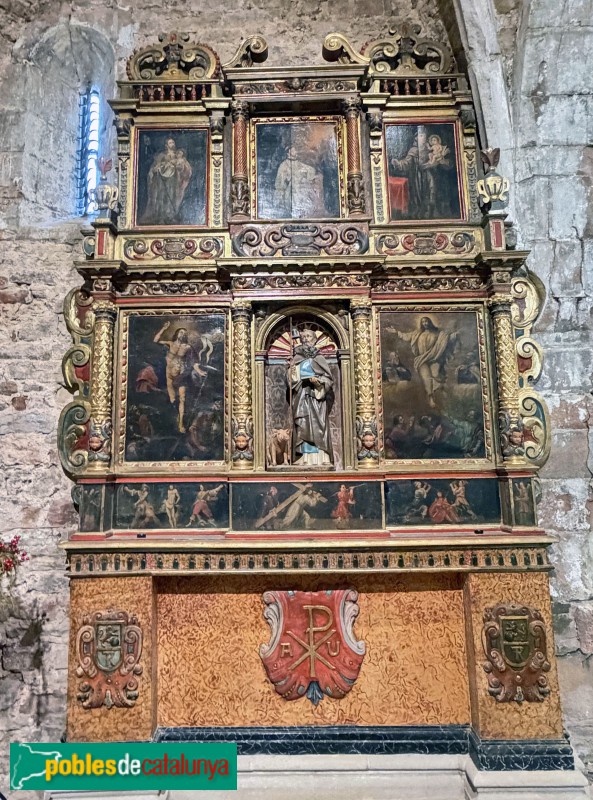 Església de Santa Maria de Vilalleons - Retaule del Salvador (Foto: Albert Esteves, 2026) Església de Santa Maria de Vilalleons - Retaule del Salvador