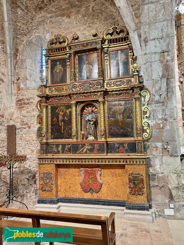 Església de Santa Maria de Vilalleons - Retaule del Salvador (Foto: Albert Esteves, 2026) Església de Santa Maria de Vilalleons - Retaule del Salvador
