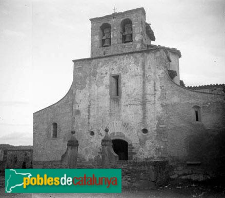 Calders - Església de Sant Vicenç (Foto: <i>Eduard Royo -Arxiu Fotogràfic Centre Excursionista de Catalunya-</i>, 1890-1920) Calders - Església de Sant Vicenç