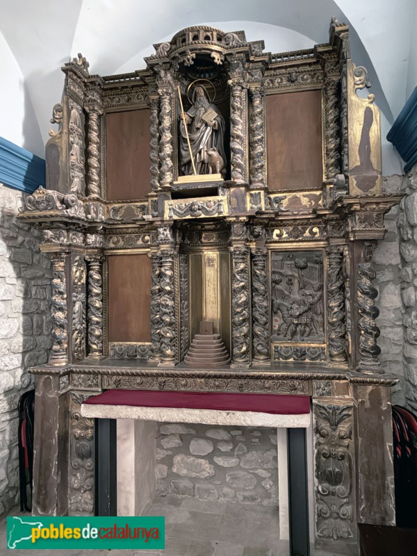 Balenyà - Santuari de la M.D. de l'Ajuda. Retaule de Sant Isidre (segle XVIII)