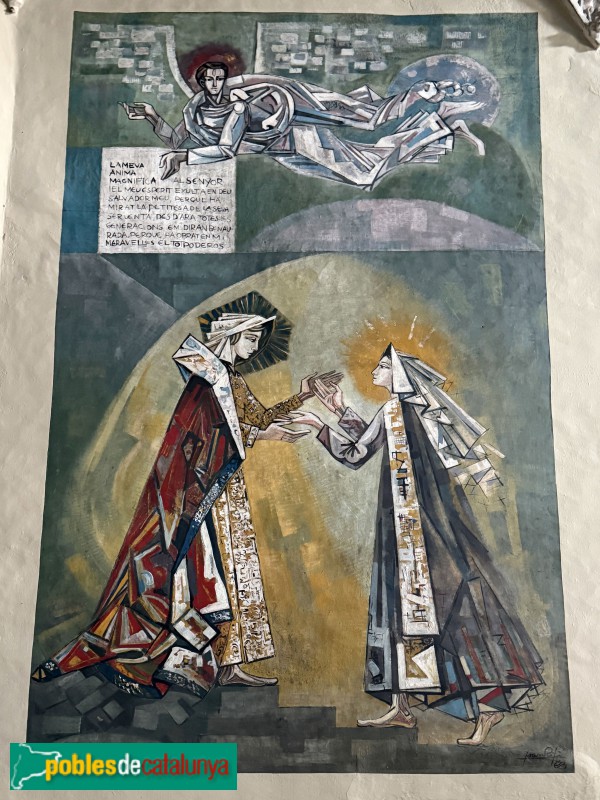 Balenyà - Santuari de la M.D. de l'Ajuda. Pintures de Joan Rifà (1963)