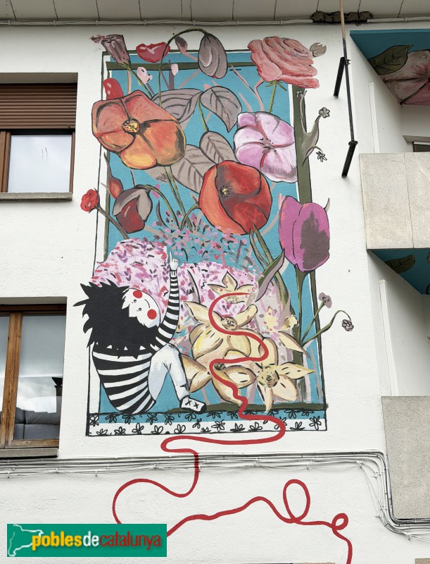 Calldetenes - Laia Sauret <i>Mural de Primavera</i> (FACC 2025) (Foto: Albert Esteves, 2026) Calldetenes - Laia Sauret <i>Mural de Primavera</i> (FACC 2025)