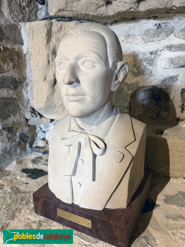 Falset - Castell de Falset. Museu Comarcal. Bust de Salvador Estrem, de Josep Rull Marco (Foto: Albert Esteves, 2026) Falset - Castell de Falset. Museu Comarcal. Bust de Salvador Estrem, de Josep Rull Marco