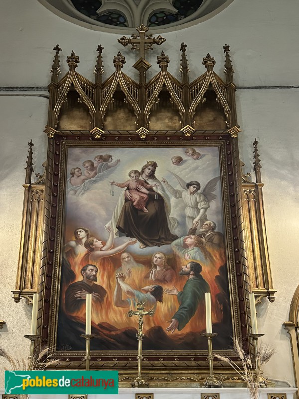 Castellar del Vallès - Església de Sant Esteve. Pintura de Josep M. Bosch (Foto: Anna Corcoll, 2026) Castellar del Vallès - Església de Sant Esteve. Pintura de Josep M. Bosch