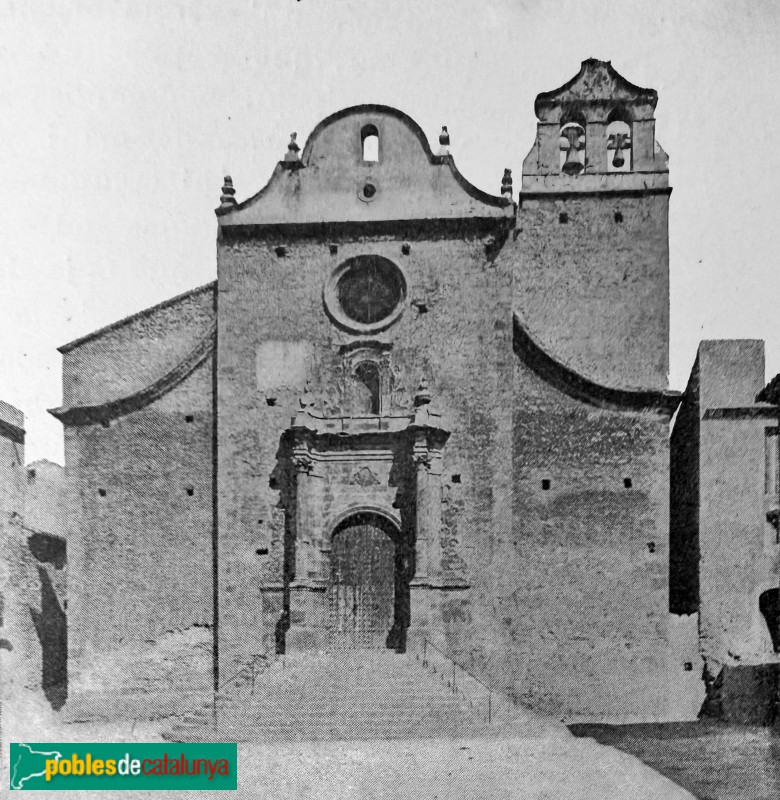 Capçanes - Església de la Nativitat de la Mare de Déu. <i>A. Güixens -Geografia de Catalunya-</i>, inicis segle XX Capçanes - Església de la Nativitat de la Mare de Déu. <i>A. Güixens -Geografia de Catalunya-</i>, inicis segle XX