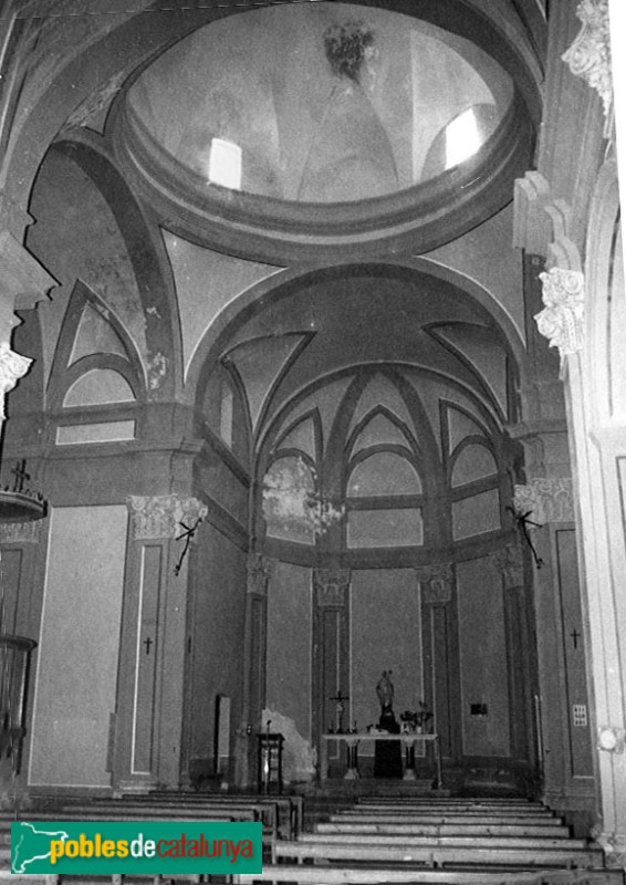 Els Guiamets - Església de Sant Lluís Bisbe (Foto: <i>Albert Gonzàlez Masip -invarquit.cultura.gencat.cat-</i>, 1986) Els Guiamets - Església de Sant Lluís Bisbe