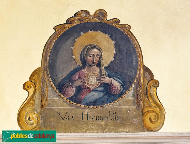 La Vilella Alta - Església de Santa Llúcia. Pintura mural (Foto: Albert Esteves, 2026) La Vilella Alta - Església de Santa Llúcia. Pintura mural