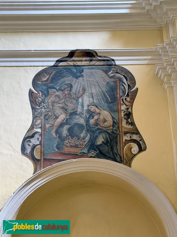 La Vilella Alta - Església de Santa Llúcia. Pintura mural (Foto: Albert Esteves, 2026) La Vilella Alta - Església de Santa Llúcia. Pintura mural