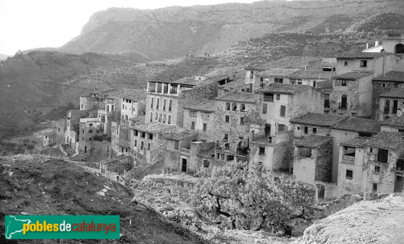La Vilella Alta (Foto: <i>Montserrat Vidal-Barraquer</i>, anys 60-70 del segle XX) La Vilella Alta
