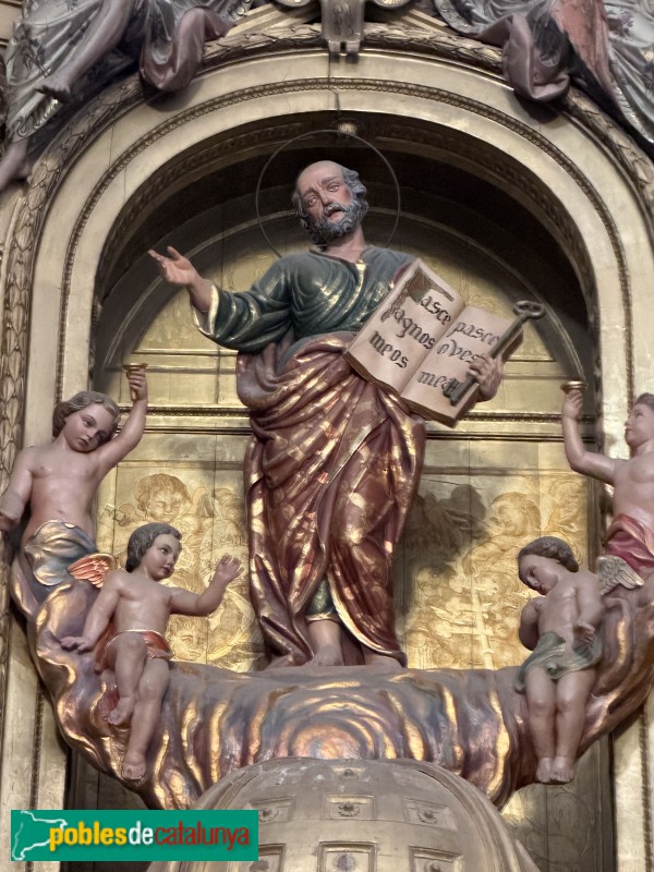 Poboleda - Església de Sant Pere. Retaule major