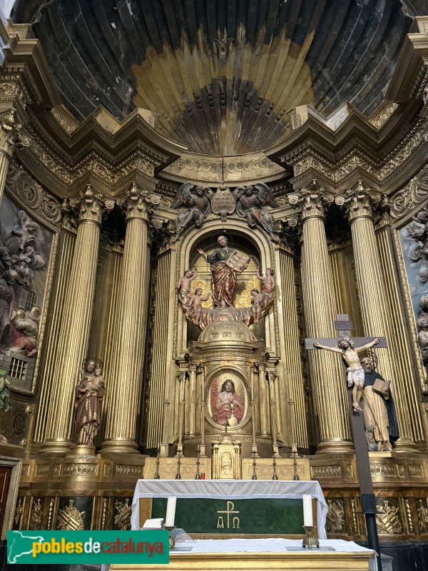 Poboleda - Església de Sant Pere. Retaule major