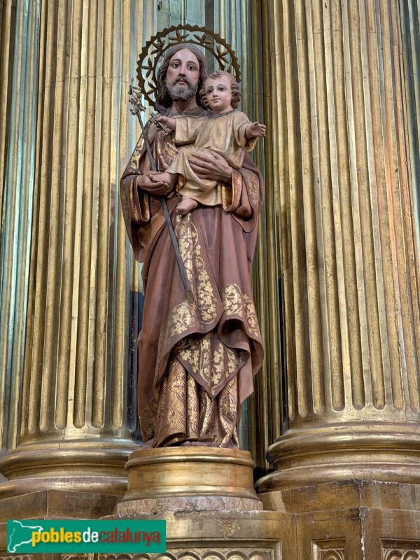 Poboleda - Església de Sant Pere. Retaule major