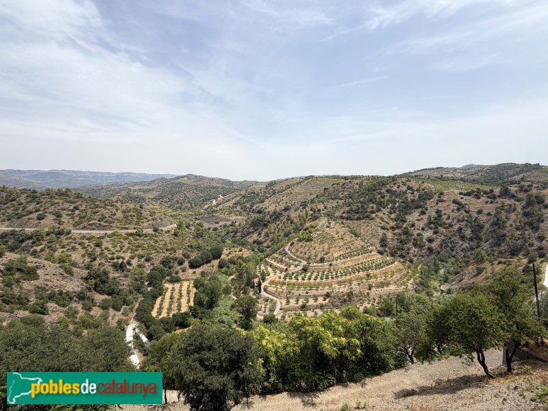 El Lloar - Panoràmica des del Mirador del Priorat