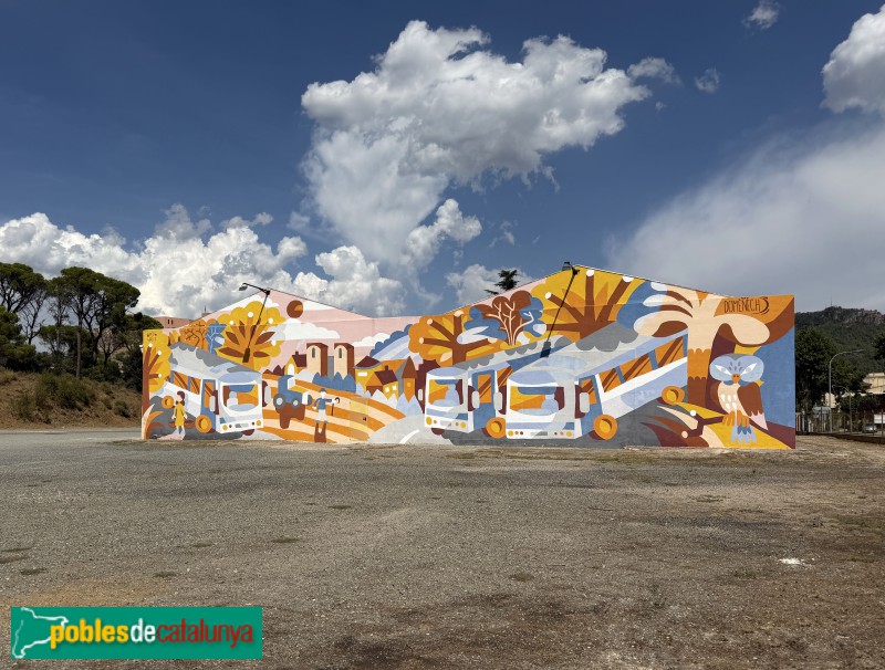 Falset - Mural <i>Autocars Domènech</i>
