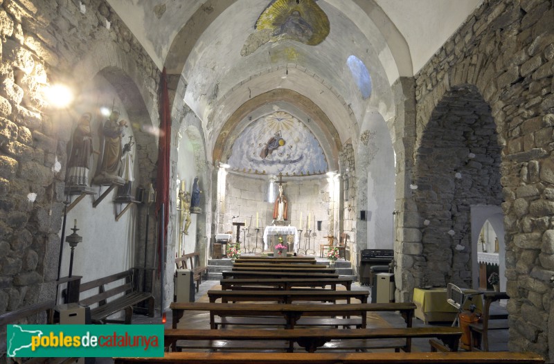 Meranges - Església de Sant Serni (Foto: <i>Jordi Contijoch -invarquit.cultura.gencat.cat-</i>, 2010) Meranges - Església de Sant Serni