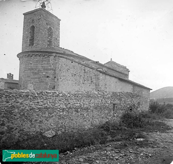 Isòvol - Església de Santa Maria (Foto: Josep Salvany - Fons Salvany. Biblioteca de Catalunya-, 1923) Isòvol - Església de Santa Maria