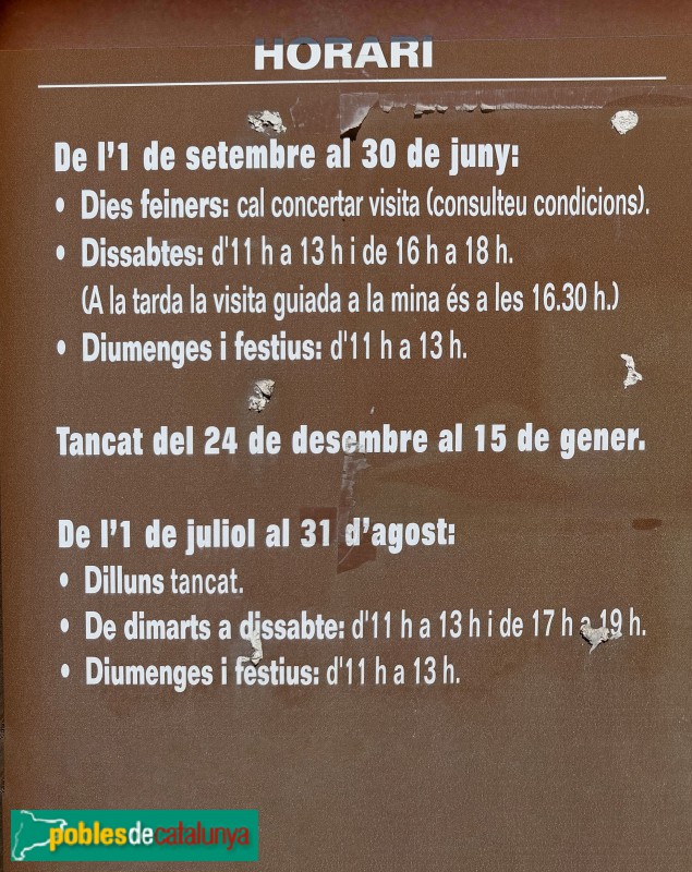 Bellmunt del Priorat - Mina Eugènia (Museu de les Mines)