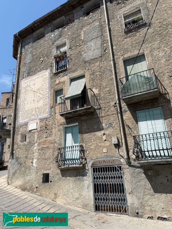 Porrera - Rellotge de sol del Portal