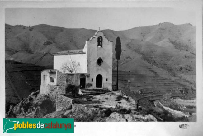 Porrera - Ermita de Sant Antoni. Postal antiga
