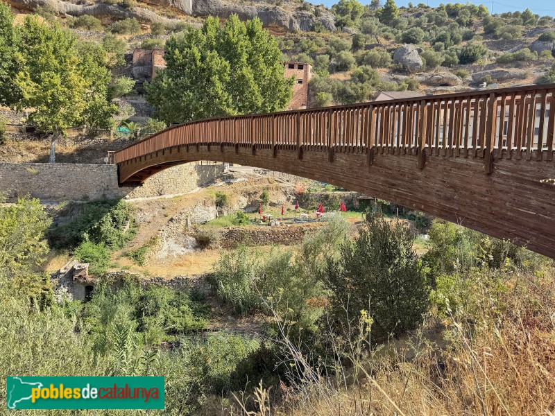 Margalef - Pont de fusta