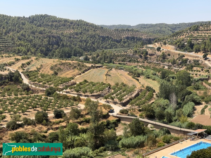 La Bisbal de Montsant - Panoràmica des del balcó de la Bisbal