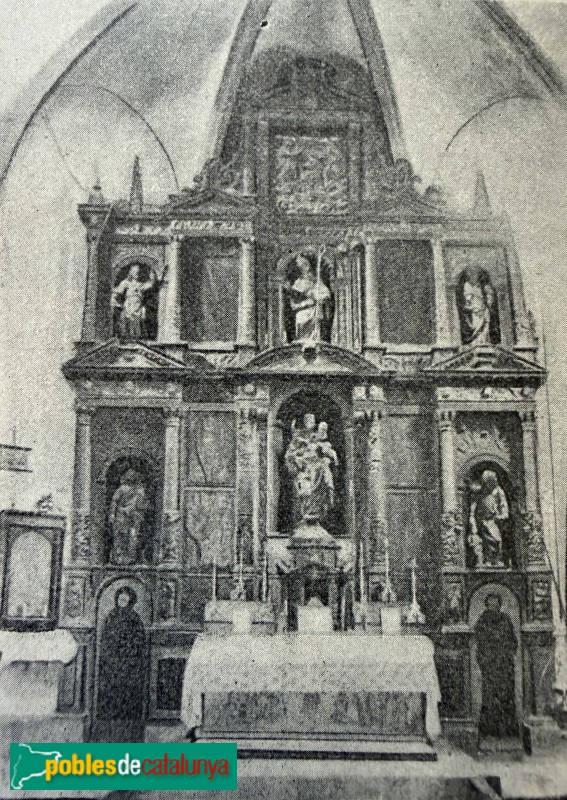 Retaule major de l'església de la Nativitat