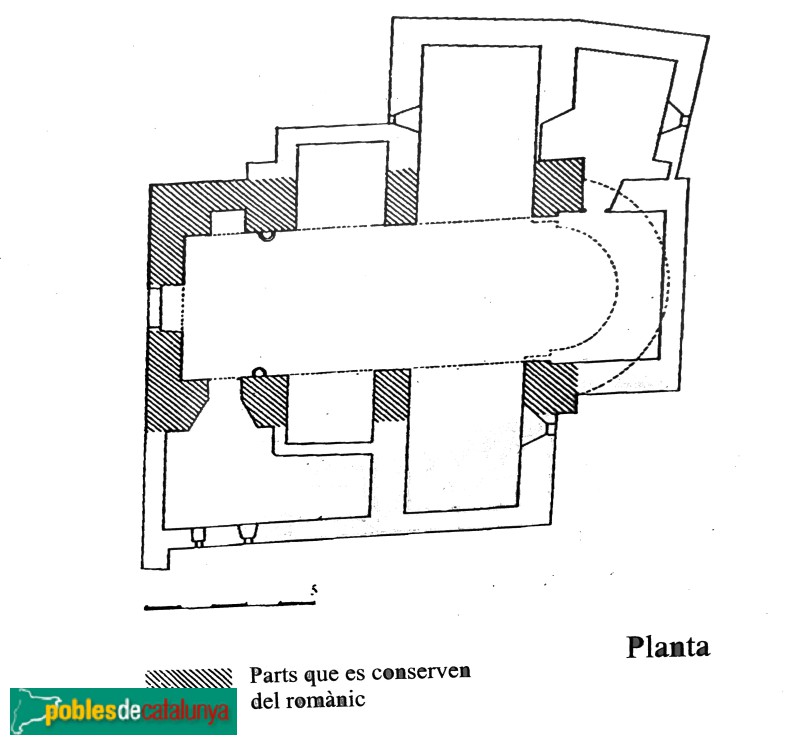 Bellver de Cerdanya - Esglesia de Santa Eulàlia d'Éller. Planta Bellver de Cerdanya - Esglesia de Santa Eulàlia d'Éller. Planta