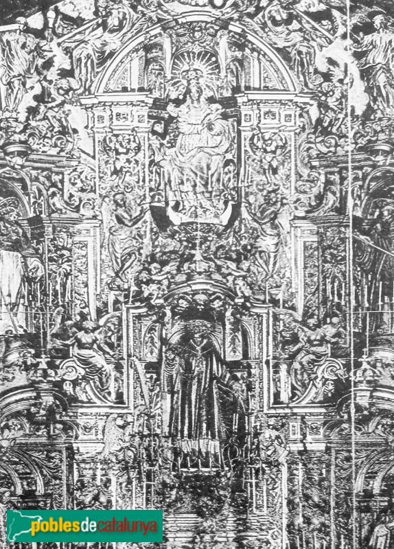 Torelló - Església de Sant Feliu. Retaule major (desaparegut)