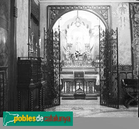 Castellbell i el Vilar - Torre Burés. Capella (Foto: <i>Carles Fargas - Arxiu Centre Excursionista de Catalunya-</i>, c.1930) Castellbell i el Vilar - Torre Burés. Capella