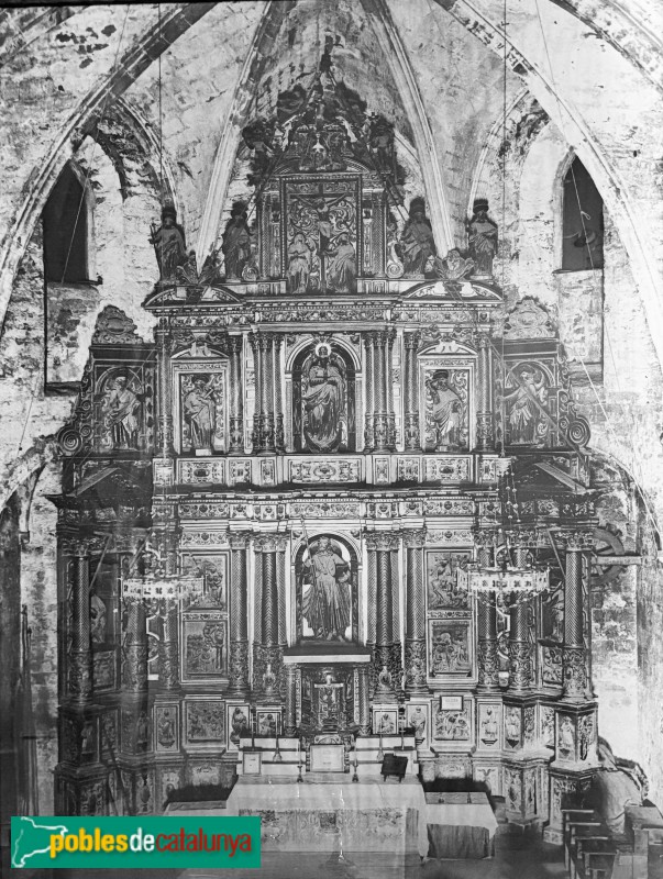 Tivissa - Església de Sant Jaume. Retaule major (desaparegut)