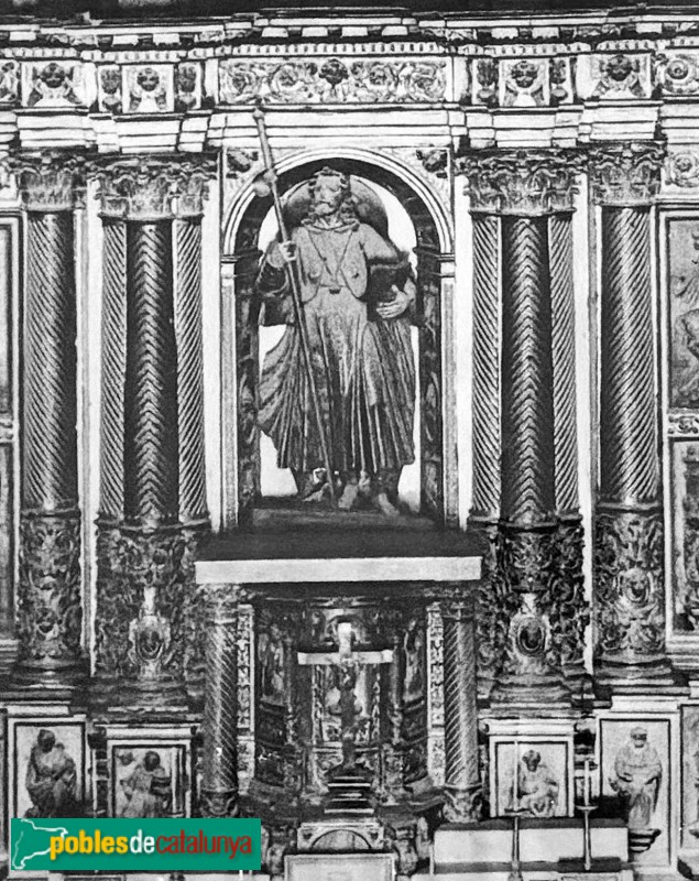 Tivissa - Església de Sant Jaume. Retaule major (desaparegut)