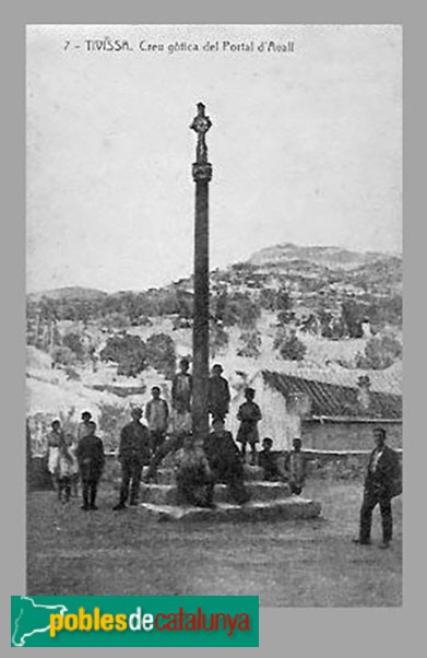 Tivissa - Creu del Portal d'Avall. Inicis del segle XX Tivissa - Creu del Portal d'Avall. Inicis del segle XX