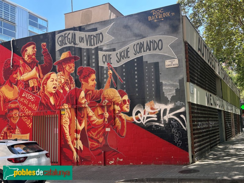 Barcelona - Mural <i>Gregal</i>